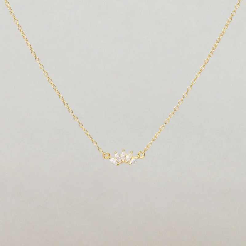 Versatile Layering Jewelry For Effortless Chic Arc CZ Necklace