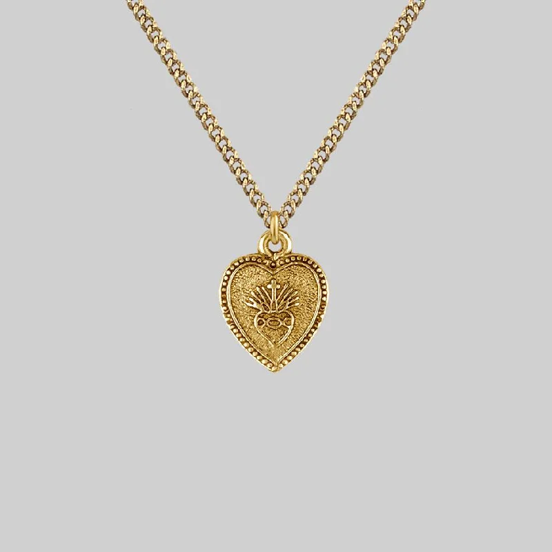 Unmissable Jewelry Sale – Shop Before It's Too Late ARDOUR. Sacred Heart Charm Necklace - Gold Unmissable Jewelry Sale – Shop Before It's Too Late ARDOUR. Sacred Heart Charm Necklace - Gold