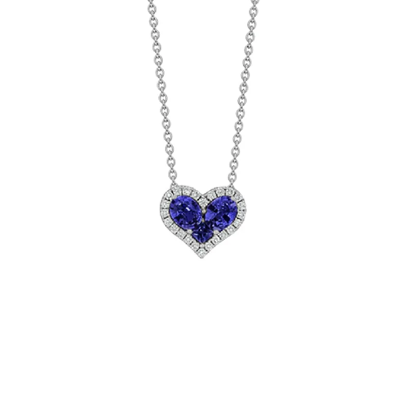 Everyday Jewelry Essentials Now On Sale 17" Blue Sapphire & Diamond Stationary Pendant Necklace | 10274254 Everyday Jewelry Essentials Now On Sale 17" Blue Sapphire & Diamond Stationary Pendant Necklace | 10274254