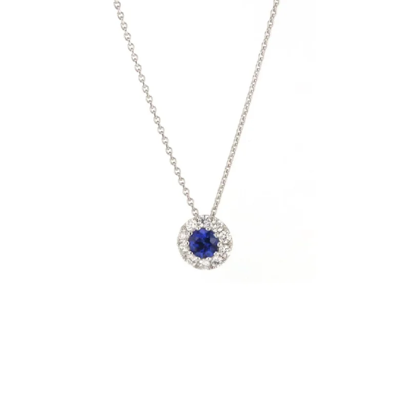 Timeless Jewelry Styles At Wallet-Friendly Prices 17" Blue Sapphire & Diamond Pendant Necklace | 10257715 Timeless Jewelry Styles At Wallet-Friendly Prices 17" Blue Sapphire & Diamond Pendant Necklace | 10257715