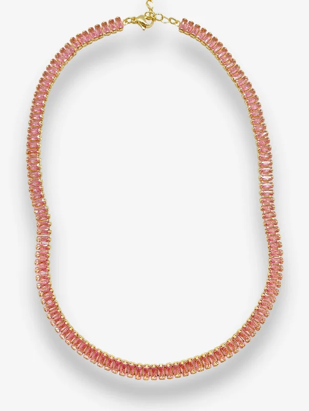 Premium Jewelry, Premium Discounts – Act Fast Blush Tennis Necklace