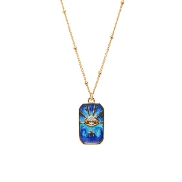 Dainty And Elegant Jewelry Now At Reduced Prices Bohdi Necklace in Blue