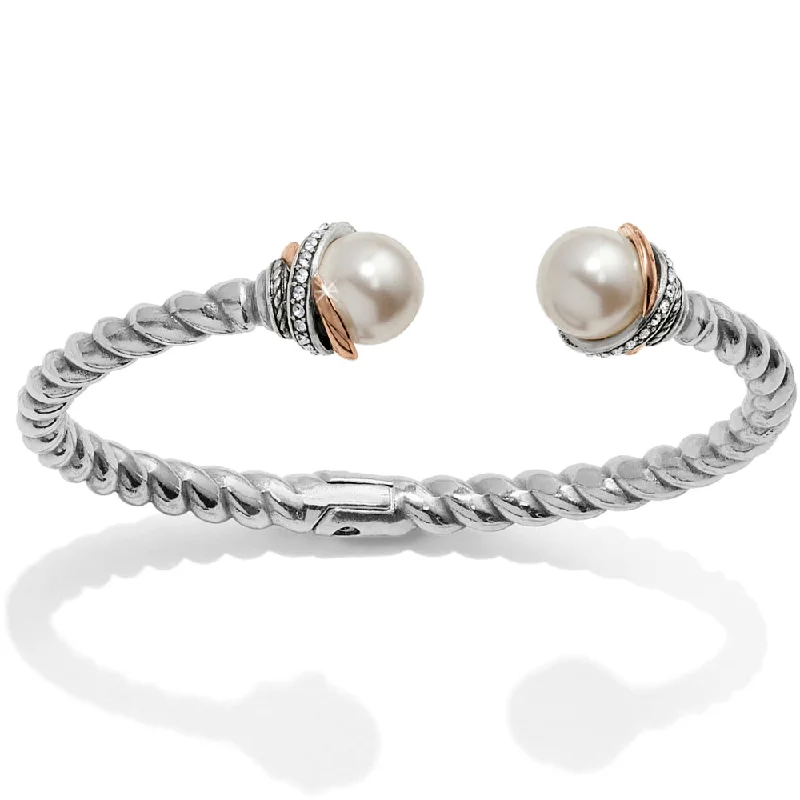 Classic And Modern Jewelry Styles On Sale Brighton Neptune's Rings Pearl Open Hinged Bangle Classic And Modern Jewelry Styles On Sale Brighton Neptune's Rings Pearl Open Hinged Bangle