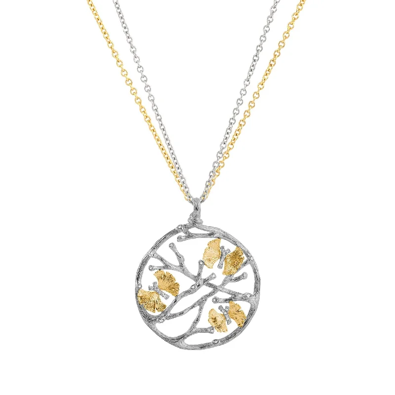 Affordable Elegance – Premium Jewelry At Special Prices Butterfly Ginkgo Medallion Pendant Necklace with Diamonds Affordable Elegance – Premium Jewelry At Special Prices Butterfly Ginkgo Medallion Pendant Necklace with Diamonds