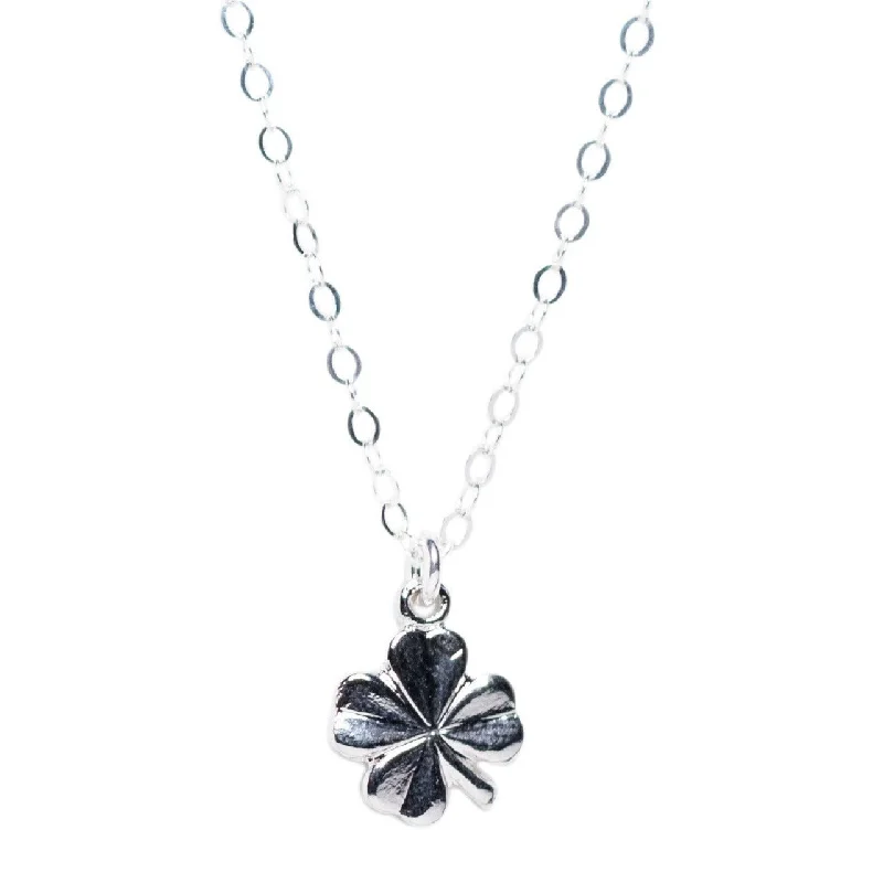 Sparkle On A Budget – Fine Jewelry For Less Clover Necklace in Silver