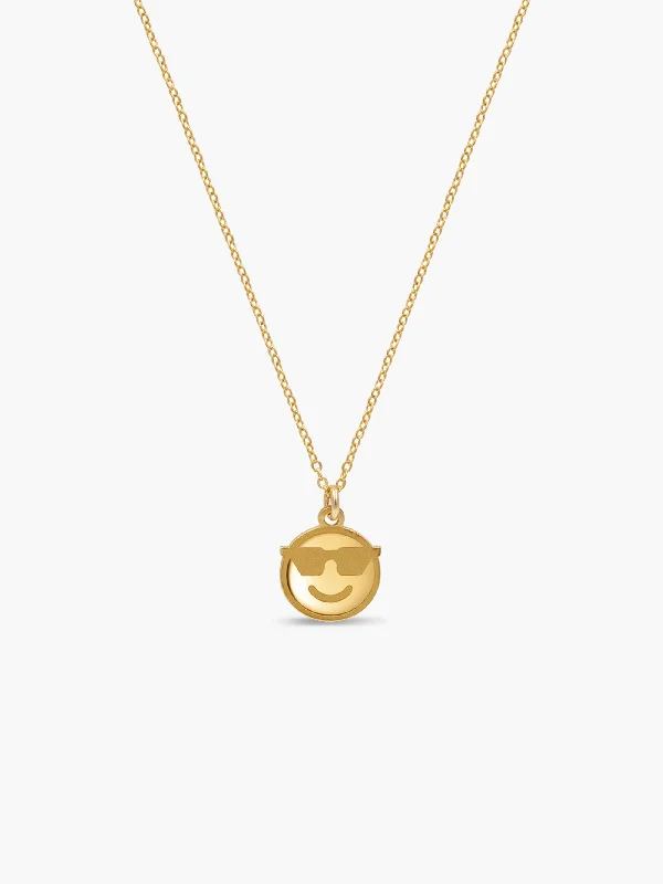 Seasonal Jewelry Deals – Elevate Your Style Emoji Necklace - Sunglasses