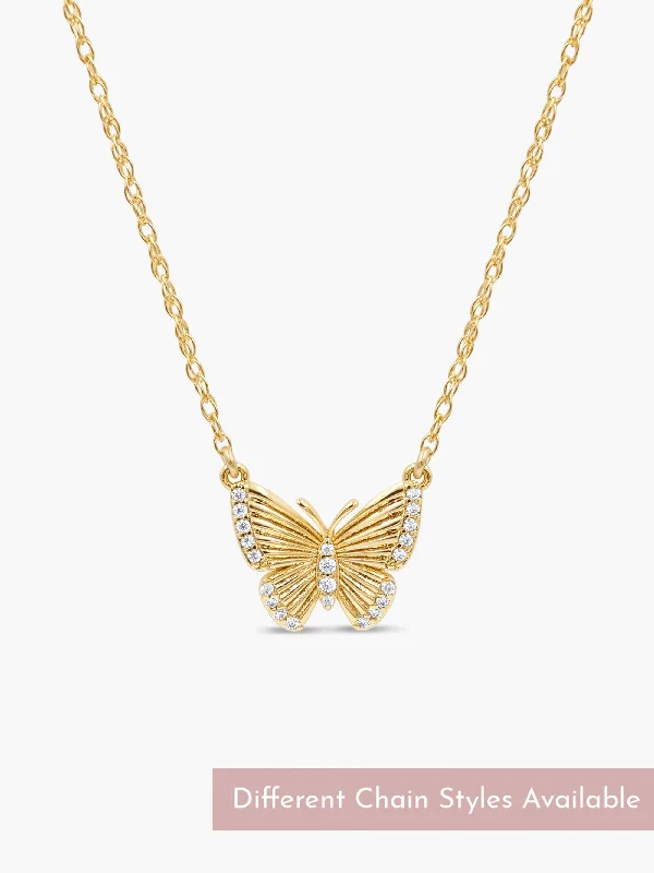 Clearance Sale On High-End Jewelry Collections Large Butterfly Necklace