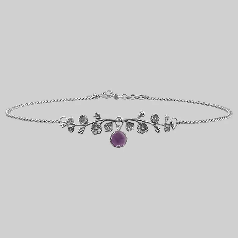 Best Jewelry Deals – Shop Premium Pieces At Great Prices DARK BLOOM. Amethyst Choker - Silver Best Jewelry Deals – Shop Premium Pieces At Great Prices DARK BLOOM. Amethyst Choker - Silver