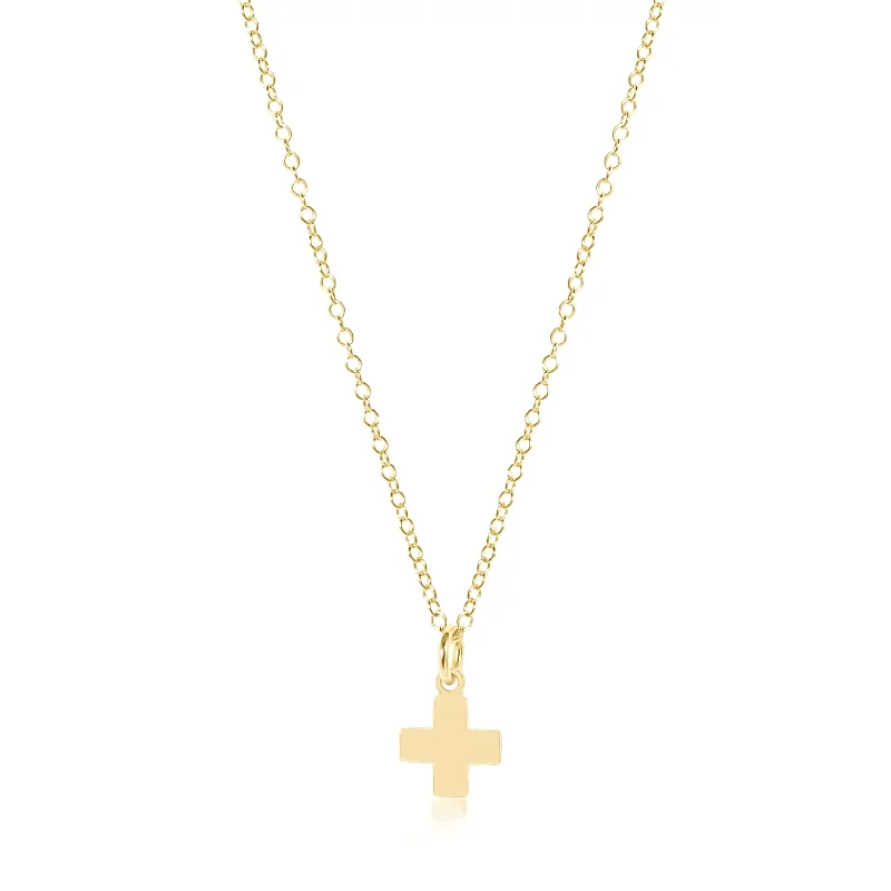 Last Chance To Shop High-End Jewelry At Markdown Prices egirl 14" Necklace Gold- Signature Cross Gold Charm Last Chance To Shop High-End Jewelry At Markdown Prices egirl 14" Necklace Gold- Signature Cross Gold Charm