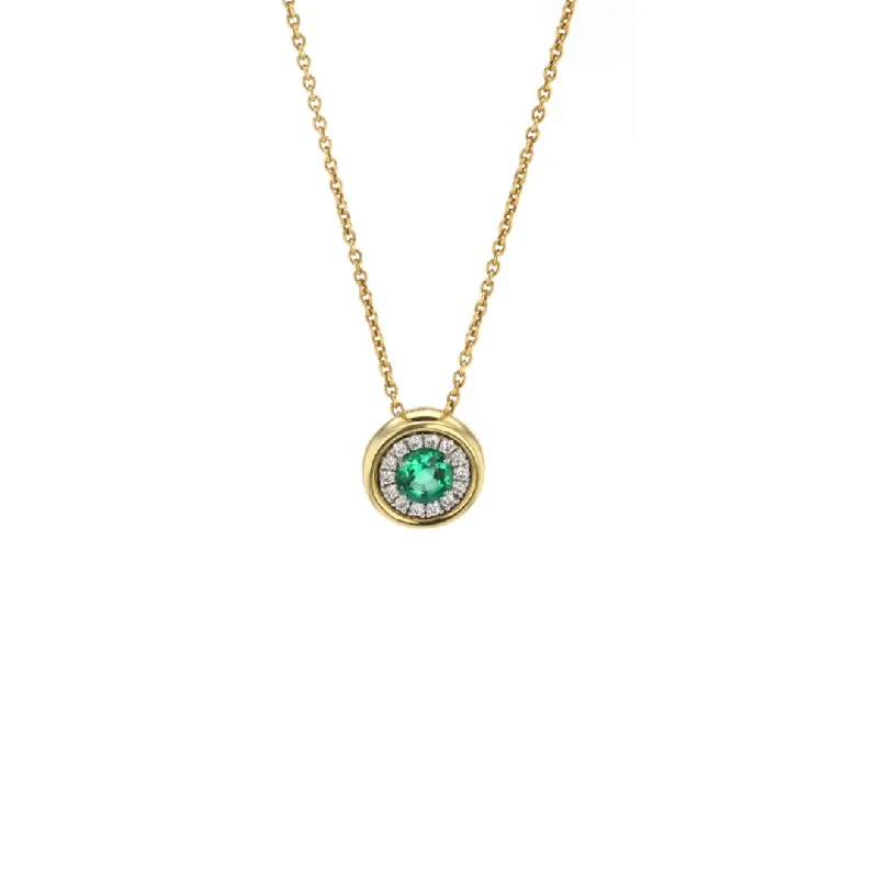 Accessorize For Less – Luxury Jewelry At Affordable Prices 17" Emerald & Diamond Pendant Necklace | 10259198 Accessorize For Less – Luxury Jewelry At Affordable Prices 17" Emerald & Diamond Pendant Necklace | 10259198