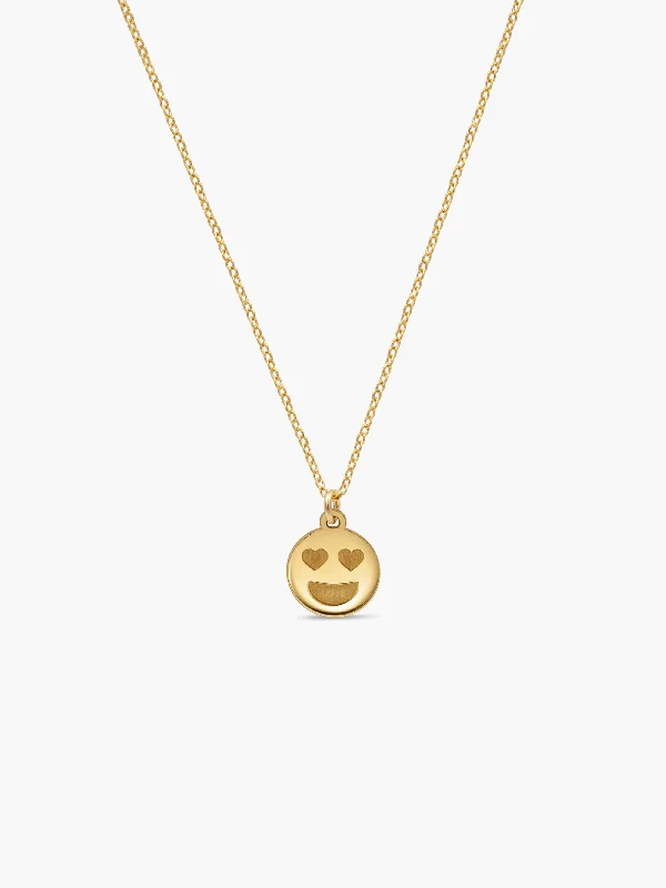 Bestselling Jewelry At Special Promotional Rates Emoji Necklace - Heart Eyes