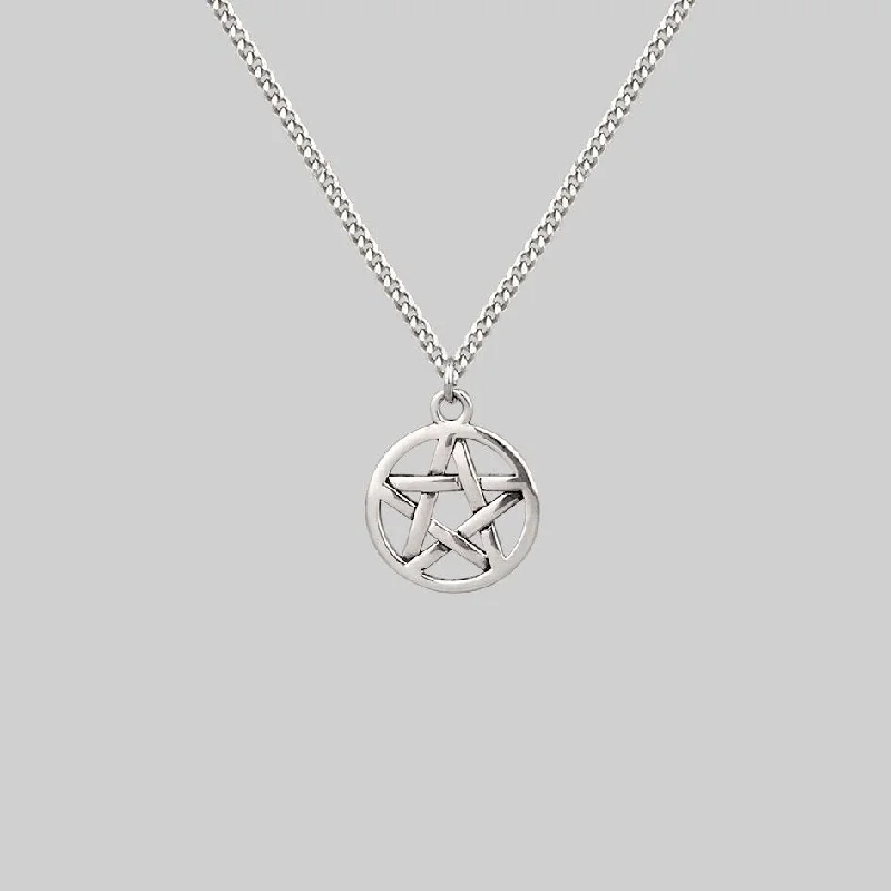The Perfect Jewelry Piece At The Perfect Discount ENDORA. Silver Pentagram Necklace