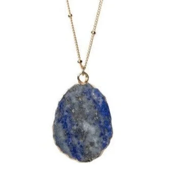 Premium Jewelry Now Available At Special Discounts Freeform Blue Jasper Necklace