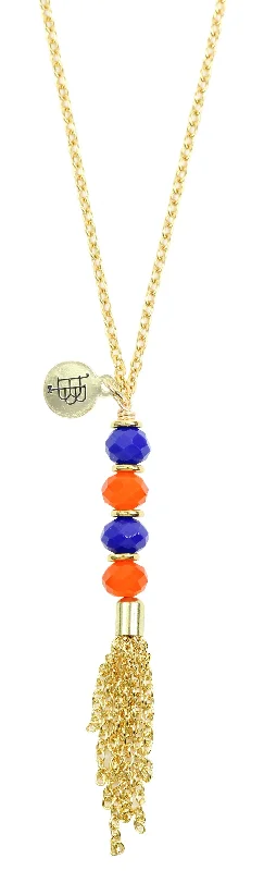 Huge Savings On Timeless Jewelry Collections The Mimi Necklace - Orange + Blue