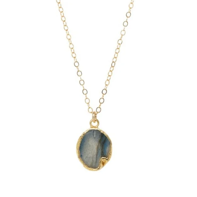 Limited-Stock Jewelry Sale – Once It's Gone, It's Gone Gina Freeform Necklace in Labradorite