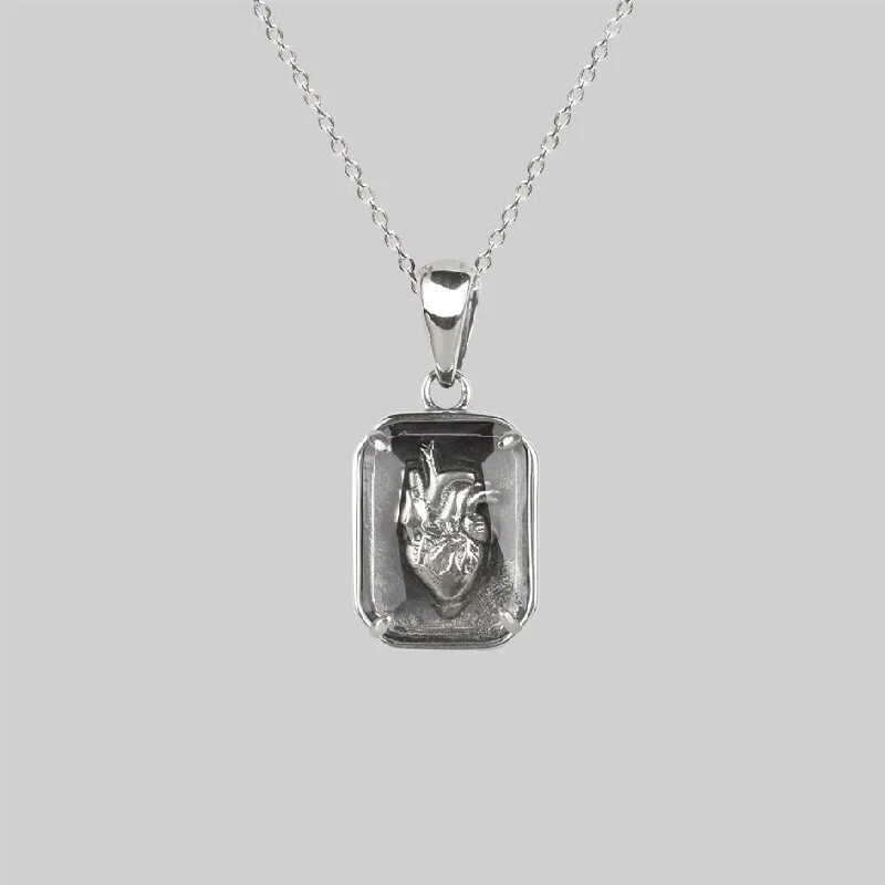 Flash Sale On Stunning Jewelry – Don't Miss Out HEART KEEPER. Anatomical Heart Under Glass Necklace - Silver Flash Sale On Stunning Jewelry – Don't Miss Out HEART KEEPER. Anatomical Heart Under Glass Necklace - Silver