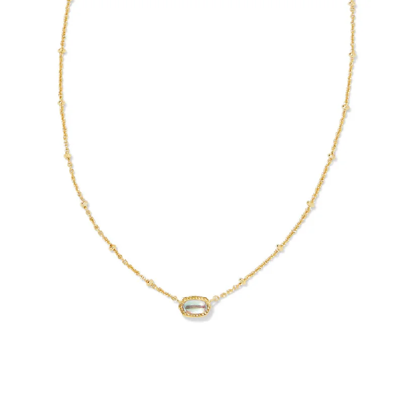 Special Deals On Handcrafted And Designer Jewelry Kendra Scott Mini Elisa Satellite Short Pendant Necklace - Gold Dichroic Glass Special Deals On Handcrafted And Designer Jewelry Kendra Scott Mini Elisa Satellite Short Pendant Necklace - Gold Dichroic Glass