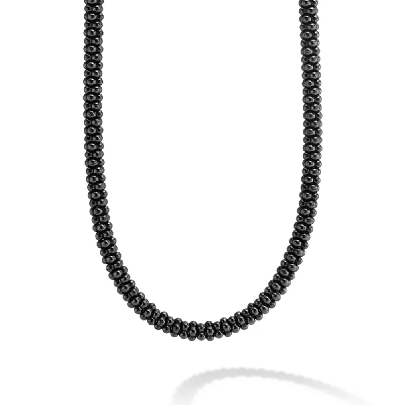 Special Jewelry Deals – Upgrade Your Collection Lagos Black Caviar 5mm Ceramic Beaded Necklace Special Jewelry Deals – Upgrade Your Collection Lagos Black Caviar 5mm Ceramic Beaded Necklace