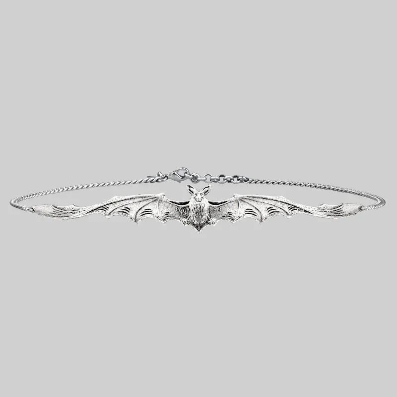 Best Jewelry Sale – Shop Exclusive Designs Now LILITH. Silver Bat Choker