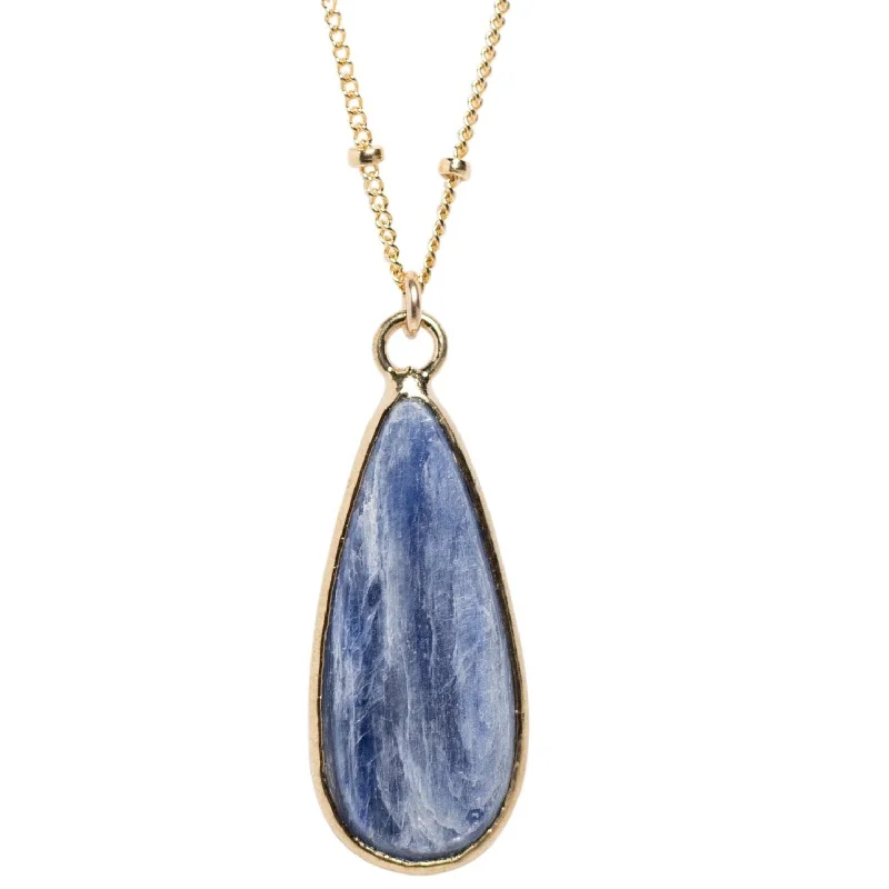 Everyday Jewelry Essentials Now On Sale LUX Kyanite Teardrop Necklace