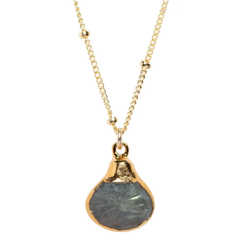 Exclusive Gemstone Jewelry Markdowns – Shop Now LUX Labradorite Teardrop Necklace