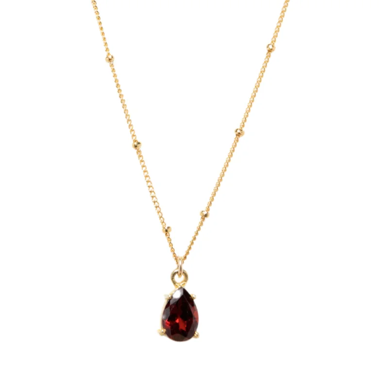 Limited-Stock Jewelry Sale – Shop Before It's Gone LUX Ruby Teardrop Necklace