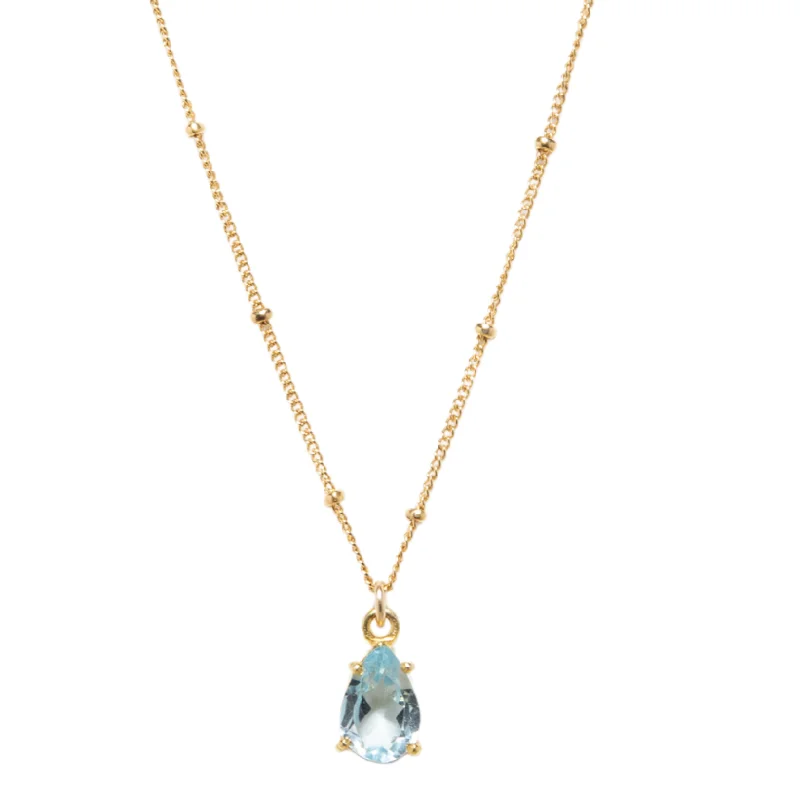 Personalized Jewelry Sale – Unique Gifts At Low Prices LUX Topaz Teardrop Necklace