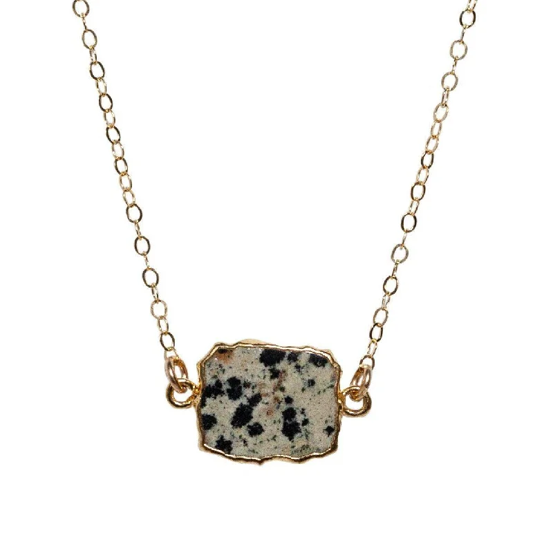 Make Every Moment Shine – Jewelry Discounts Available Madeline Necklace in Dalmation Jasper