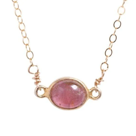 Personalized Jewelry At Special Discount Rates Margaret Necklace in Pink Tourmaline