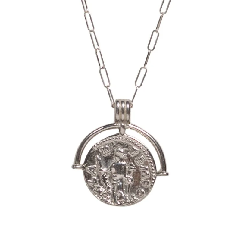 Bestselling Jewelry Now On Sale – Elevate Your Look Talisman Coin Necklace in Silver