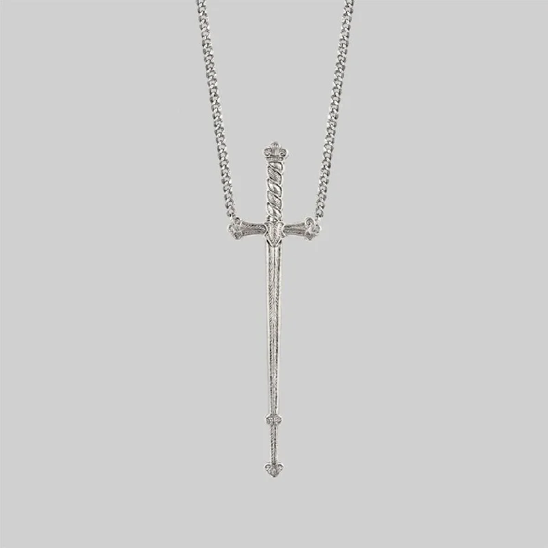 Shop Dazzling Jewelry At The Best Prices MERCY. Sword Necklace - Silver