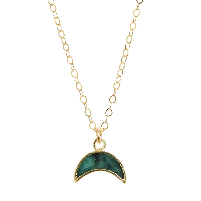 Buy More, Save More On Stunning Jewelry Designs Mini Moon Necklace in Amazonite