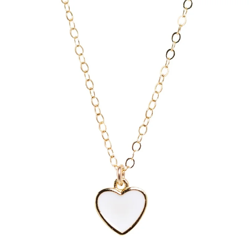 Exclusive Online Jewelry Sale – Don't Wait Mini White Heart Necklace