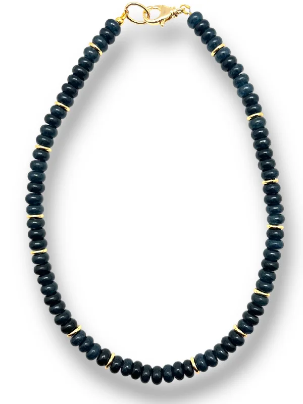 Grab Stylish Jewelry Before The Sale Ends Navy Jade Necklace