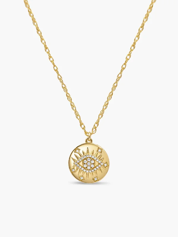 Jewelry Clearance Event – Last Chance For Stunning Deals Evil Eye Coin Necklace