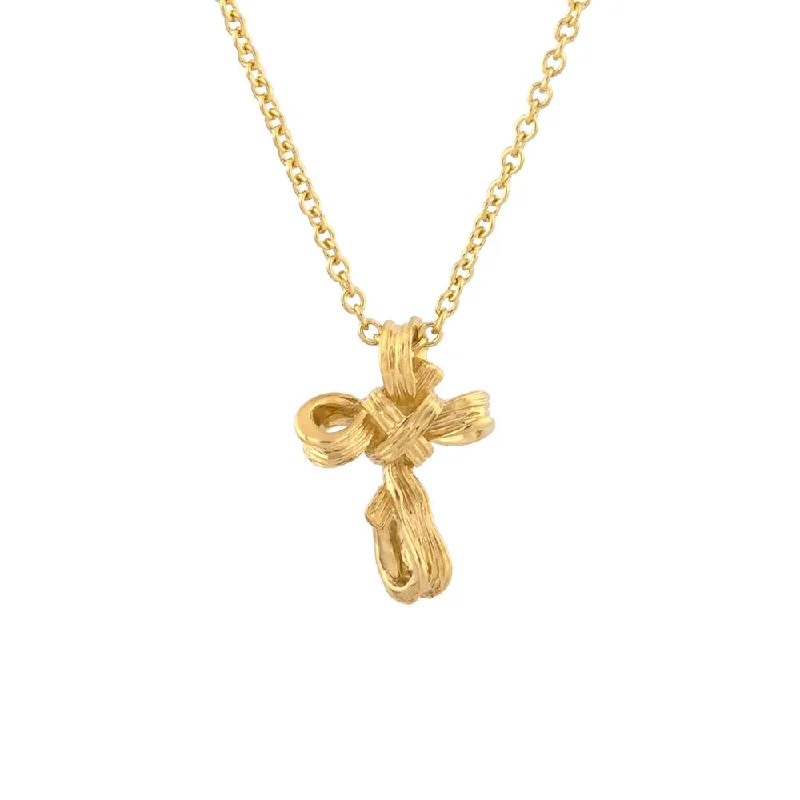 Exclusive Savings On Timeless Jewelry Pieces Palm 15mm Cross Pendant in 18K Gold
