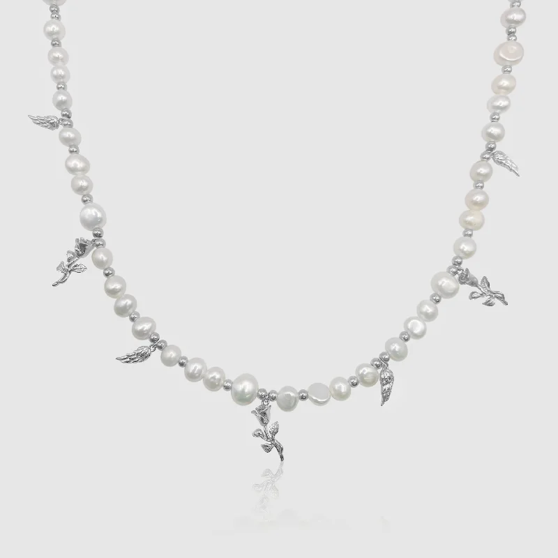 Elegant Jewelry, Exclusive Prices – Shop Now Pendant Real Pearl Necklace (Silver)