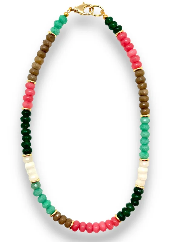 Breathtaking Jewelry, Breathtaking Prices Multicolored Jade Beaded Necklace