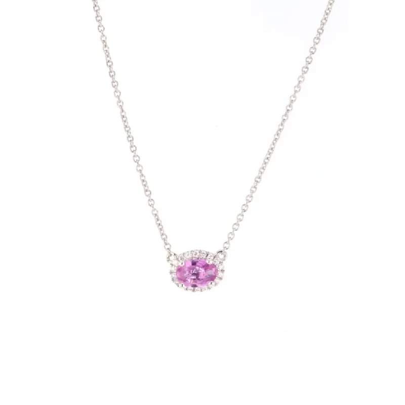 Holiday Jewelry Sale – Perfect Gifts At Great Prices 16.5" Pink Sapphire & Diamond Pendant Necklace | M10268058 Holiday Jewelry Sale – Perfect Gifts At Great Prices 16.5" Pink Sapphire & Diamond Pendant Necklace | M10268058