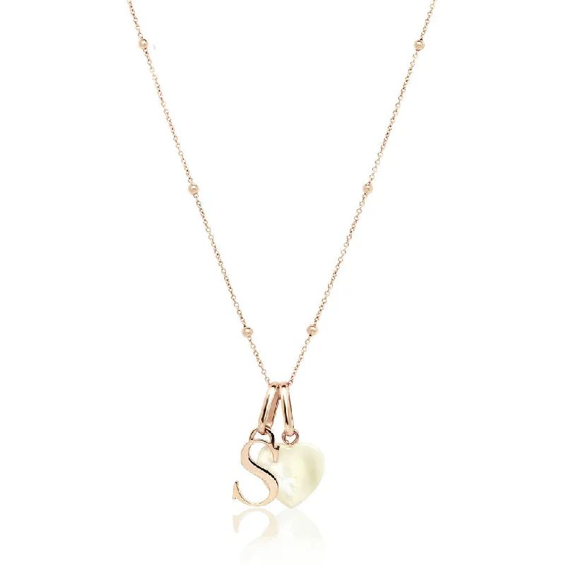 Affordable Elegance – Special Jewelry Sale Now Live Personalised Initial & Birthstone Necklace (Rose Gold)