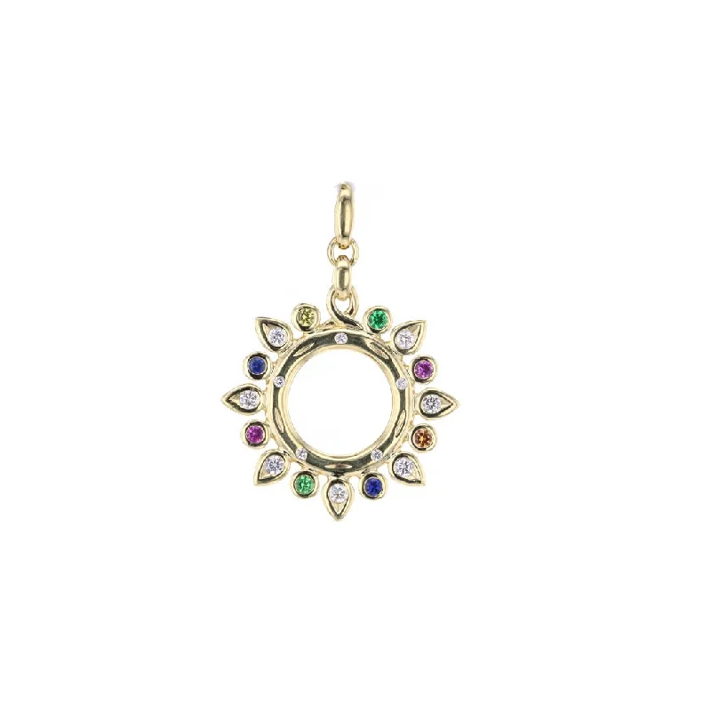 High-End Jewelry, Now More Affordable Than Ever Sapphire, Tsavorites & Diamond Sun Pendant High-End Jewelry, Now More Affordable Than Ever Sapphire, Tsavorites & Diamond Sun Pendant