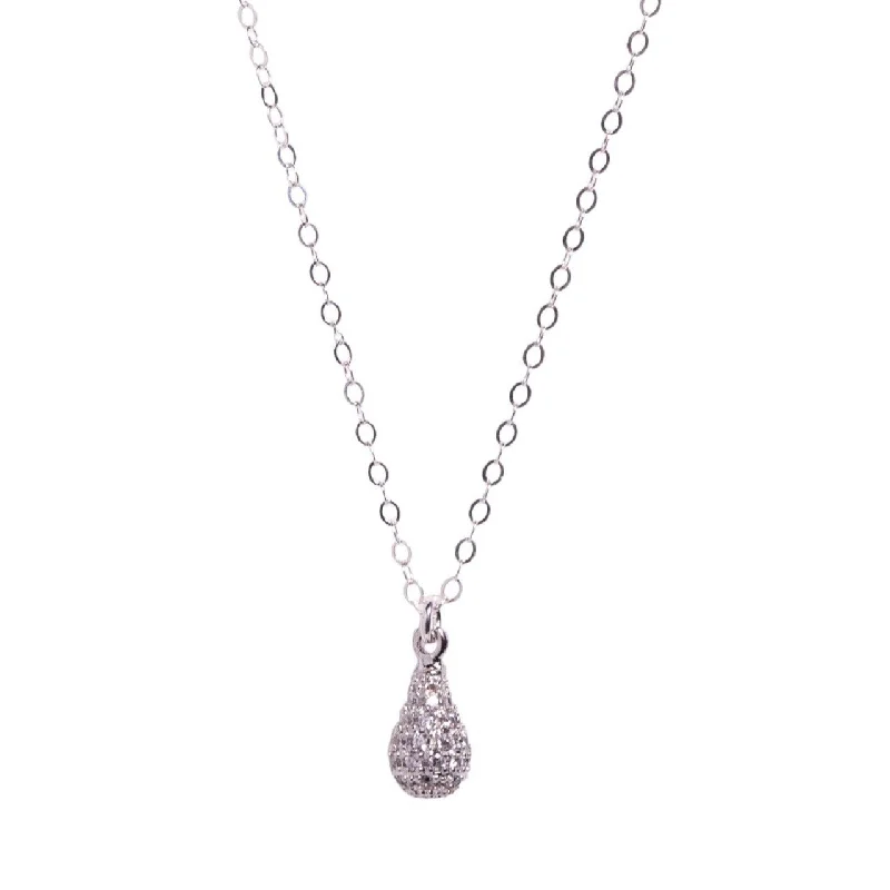 Final Call – Shop Exquisite Jewelry Before It's Gone Silver CZ Teardrop Necklace