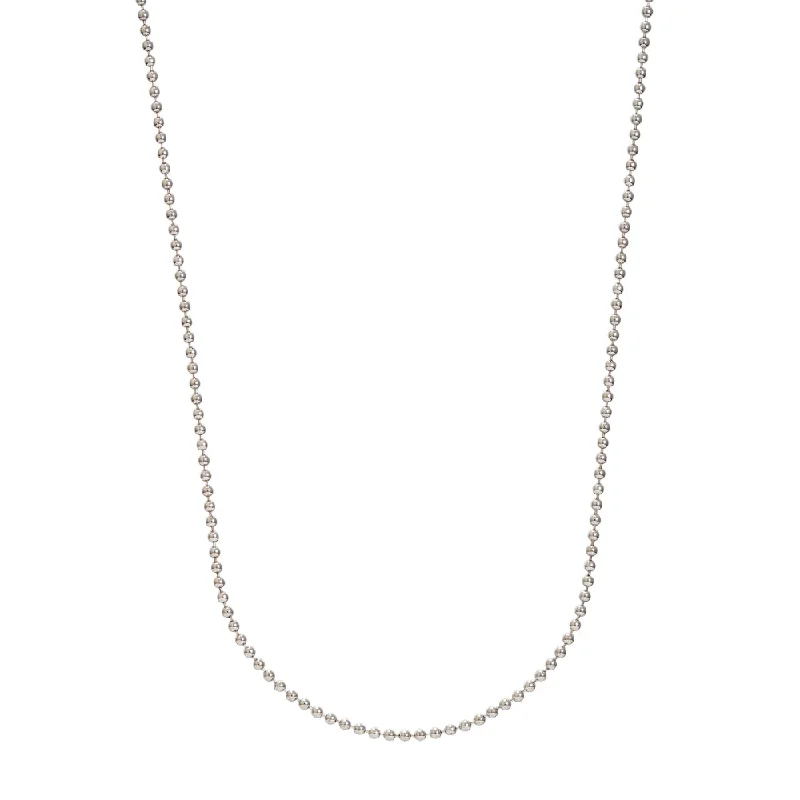 Shop Dazzling Rings, Earrings, And More At Special Discounts Sterling Silver Beaded Chain, 24" Shop Dazzling Rings, Earrings, And More At Special Discounts Sterling Silver Beaded Chain, 24"