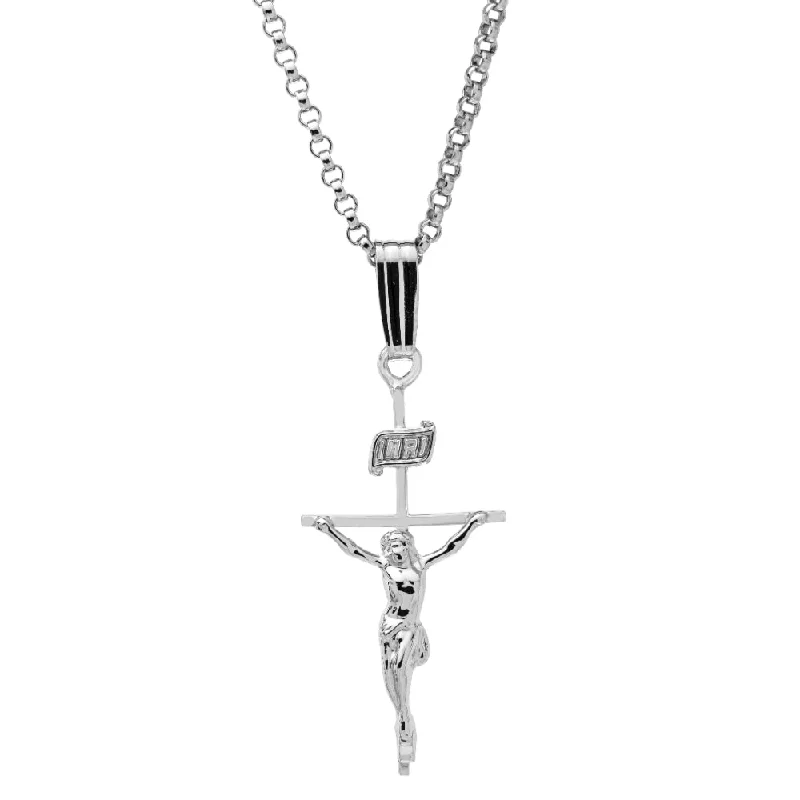 The Perfect Jewelry Piece At The Perfect Price Sterling Silver Crucifix Necklace 18" The Perfect Jewelry Piece At The Perfect Price Sterling Silver Crucifix Necklace 18"
