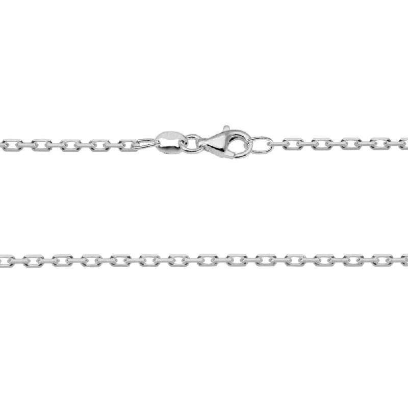 Stunning Jewelry At A Fraction Of The Price SS 1.9mm D/C Rectangle Cable Chain 24"