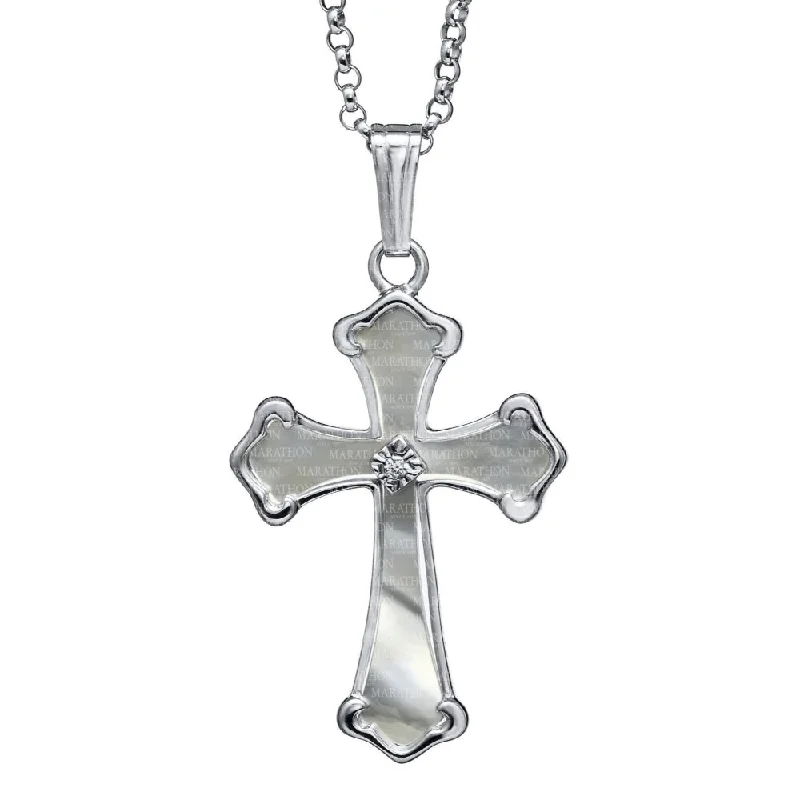 Don't Miss Out On Bestselling Jewelry At Special Prices Sterling Silver Mother of Pearl Cross Pendant Necklace Don't Miss Out On Bestselling Jewelry At Special Prices Sterling Silver Mother of Pearl Cross Pendant Necklace