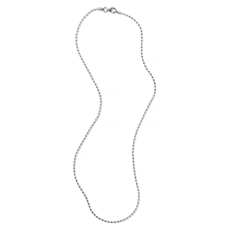 Shop Modern Jewelry Collections With Exclusive Discounts Sterling Silver Rice Bead Chain, 24" Shop Modern Jewelry Collections With Exclusive Discounts Sterling Silver Rice Bead Chain, 24"