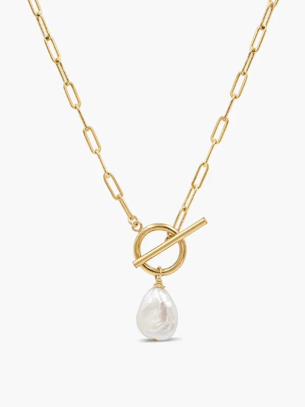 Elegant Jewelry At Unbeatable Offers – Shop Before It's Gone Toggle and Pearl Necklace