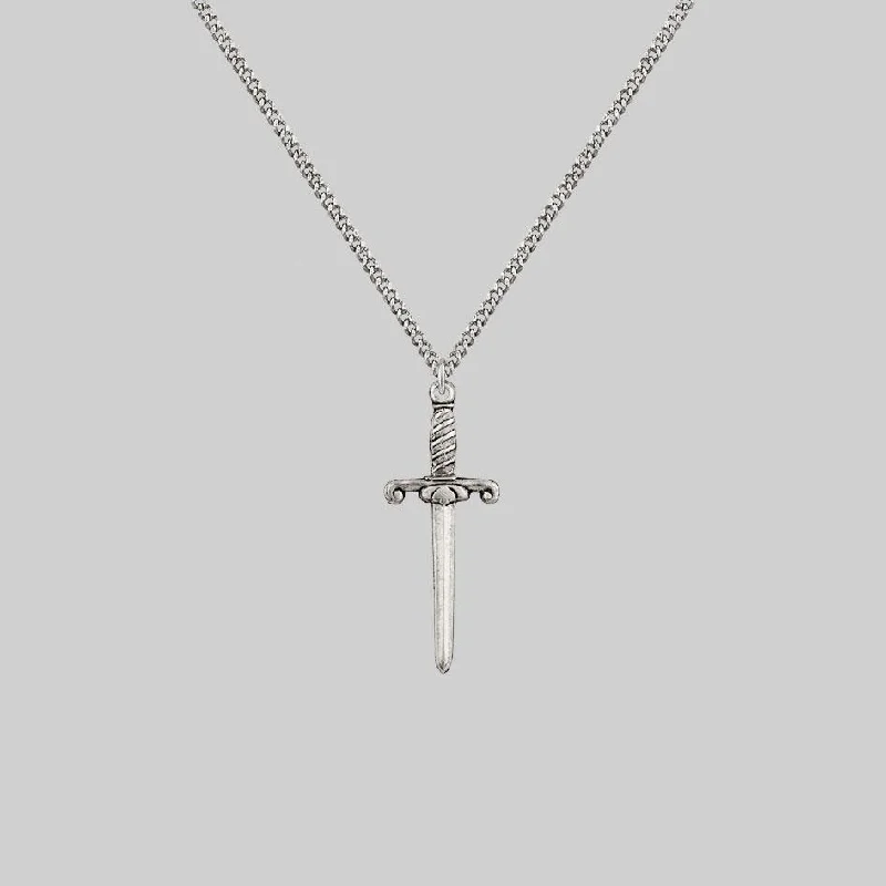 Elegant Designs, Unbeatable Discounts – Shop Jewelry Now TRUST. Dagger Necklace - Silver Elegant Designs, Unbeatable Discounts – Shop Jewelry Now TRUST. Dagger Necklace - Silver