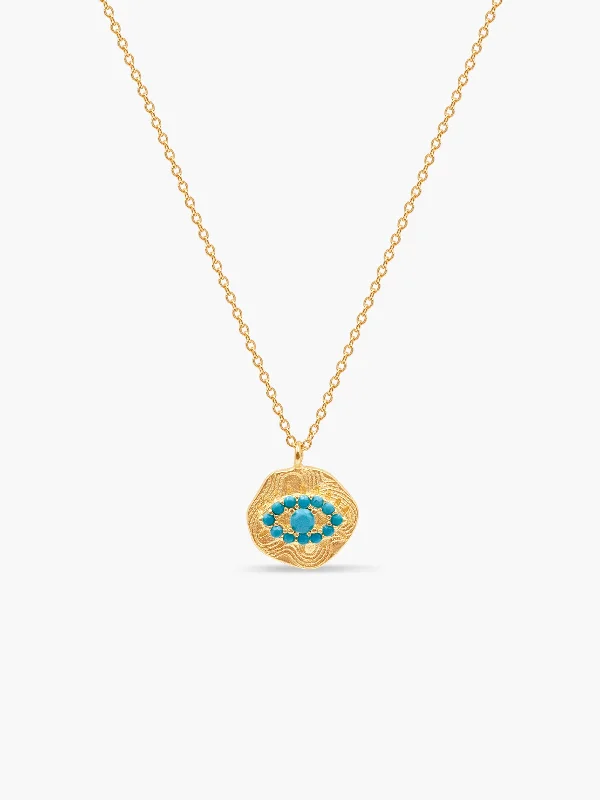 Limited-Time Offer On Elegant Jewelry Pieces Turquoise Evil Eye Necklace